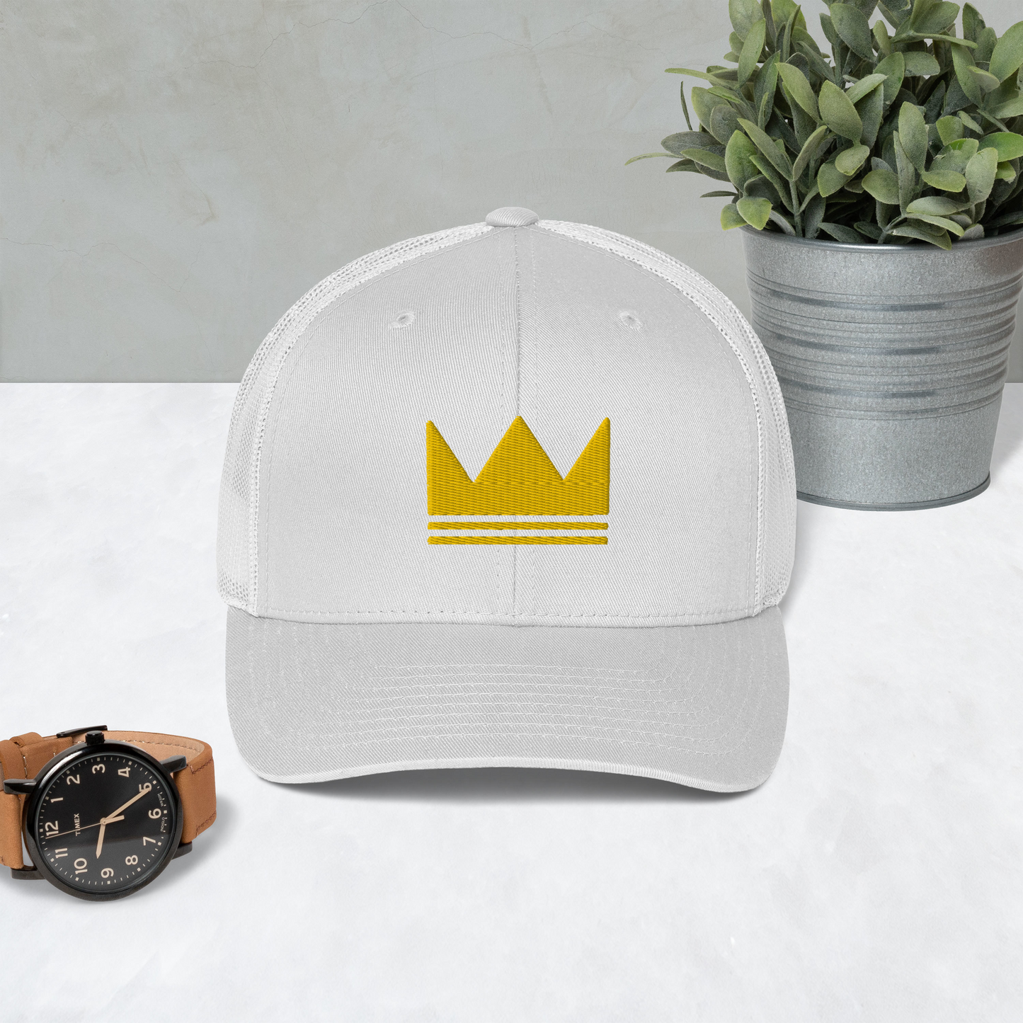 Team Bravo Trucker Cap Crown White