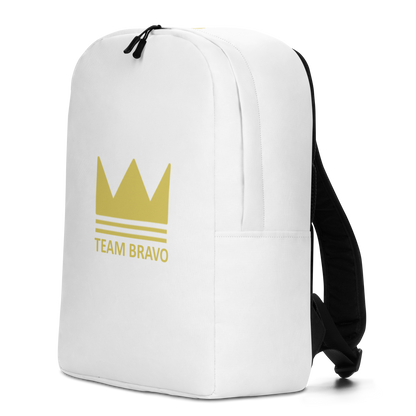 Team Bravo Minimalist Backpack White & Gold