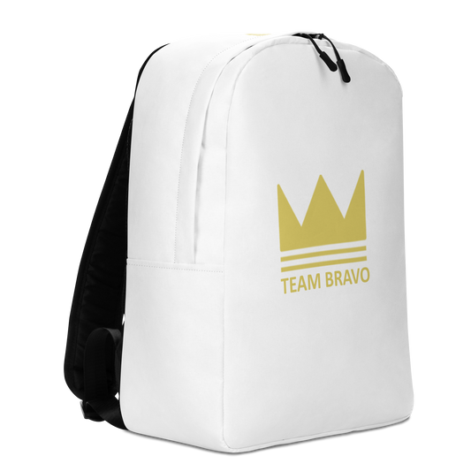 Team Bravo Minimalist Backpack White & Gold