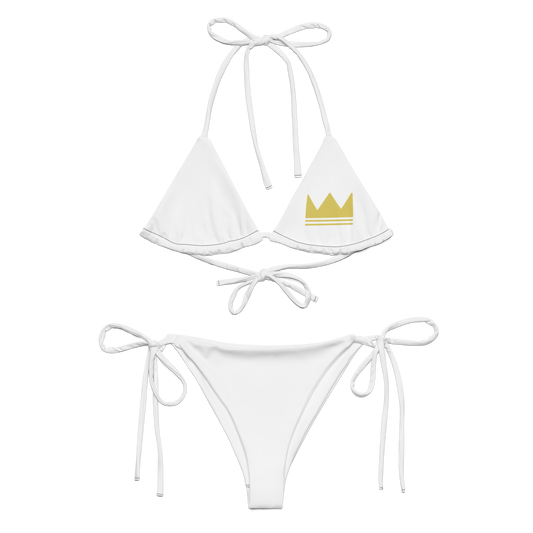 Team Bravo String Bikini White & Gold