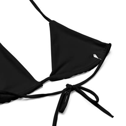 Team Bravo String Bikini set Black & Gold