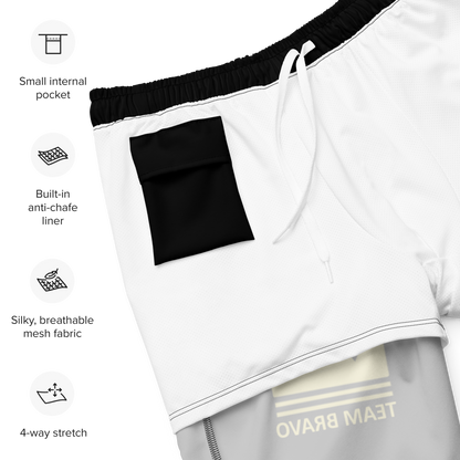 Team Bravo Men's Swim Trunks Black & Gold