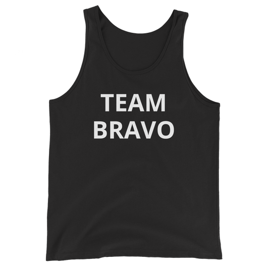 Official Team Bravo Men's Tank Top Black & White