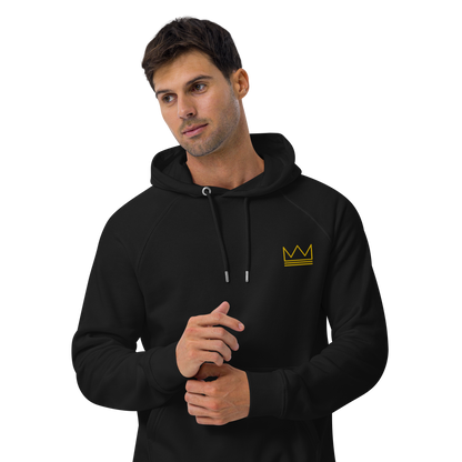 Team Bravo Unisex Eco Raglan Hoodie Black & Gold