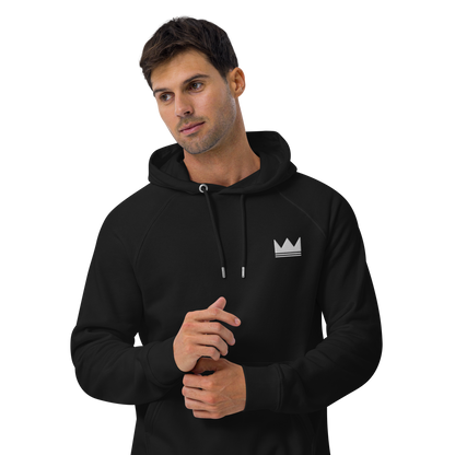 Team Bravo Unisex Eco Raglan Hoodie Black & White