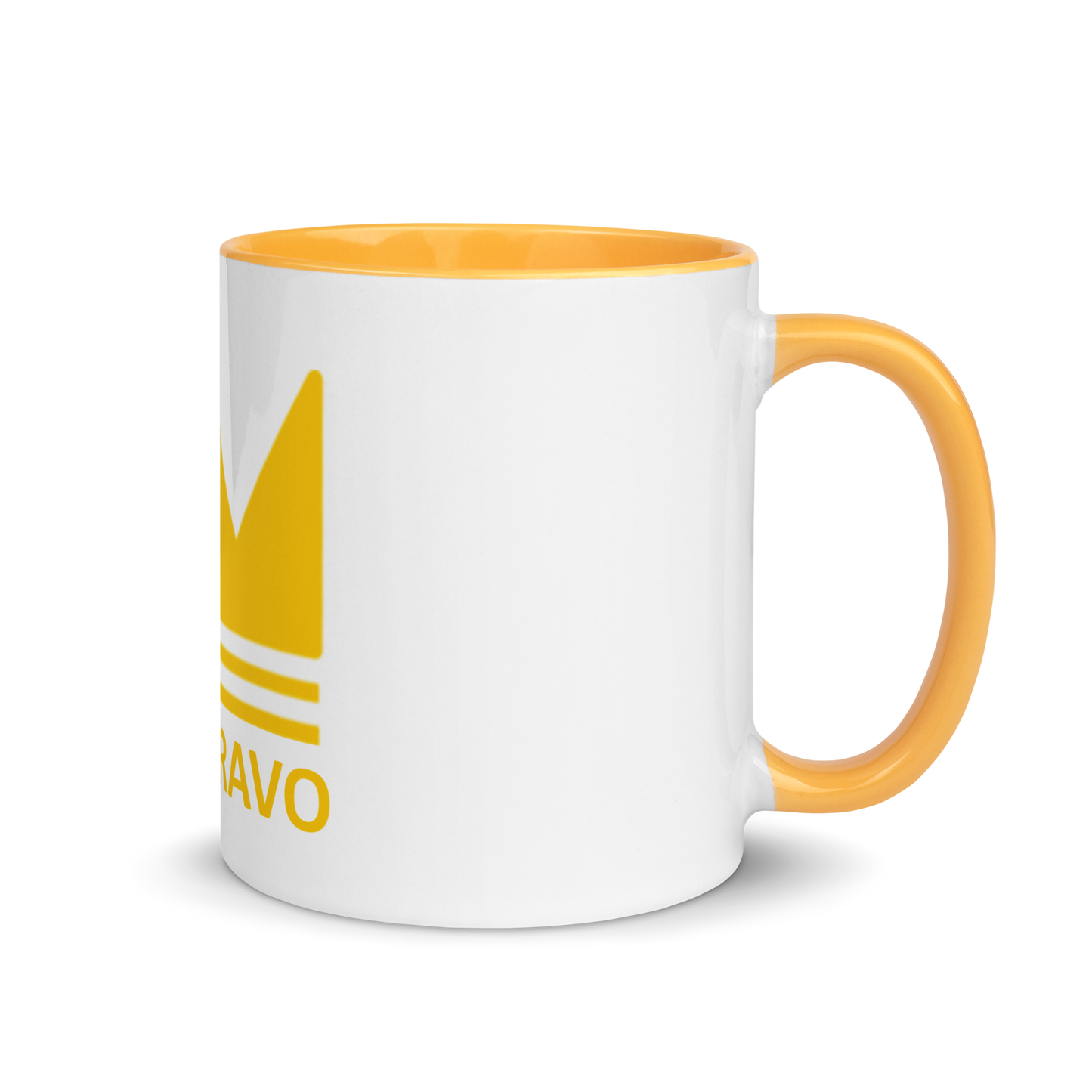 Team Bravo Mug White & Gold
