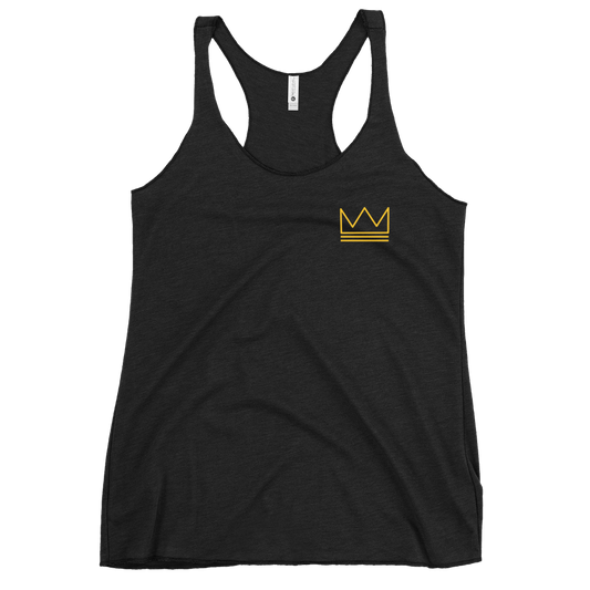 Women's Racerback Tank Gold & Black